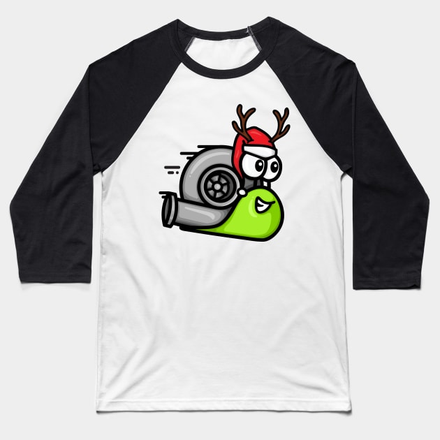 Turbo Snail - Dasher (winter) Baseball T-Shirt by hoddynoddy